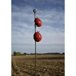 Outlet CHOUETTE AND CO Coccinelles en métal recyclé peint rouge Chouette & Co - Les deux pièces