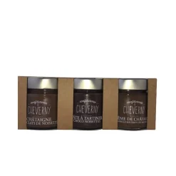 Outlet CONFITURERIE DE CHEVERNY Coffret Autour de la châtaigne bio Cheverny confitures - 840 g
