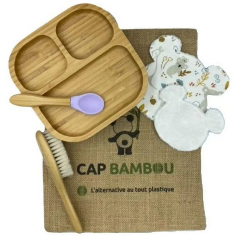 Outlet CAP BAMBOU Coffret baby box coloris bois en bambou