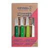 OPINEL Coffret de 4 couteaux de cuisine coloris vert - 215 x 130 x 28 mm