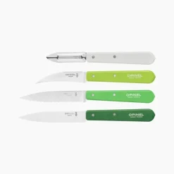 OPINEL Coffret de 4 couteaux de cuisine coloris vert - 215 x 130 x 28 mm