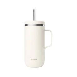 Hot QWETCH Cold cup isotherme en inox coloris sable avec anse Qwtech Matt - 600 ml