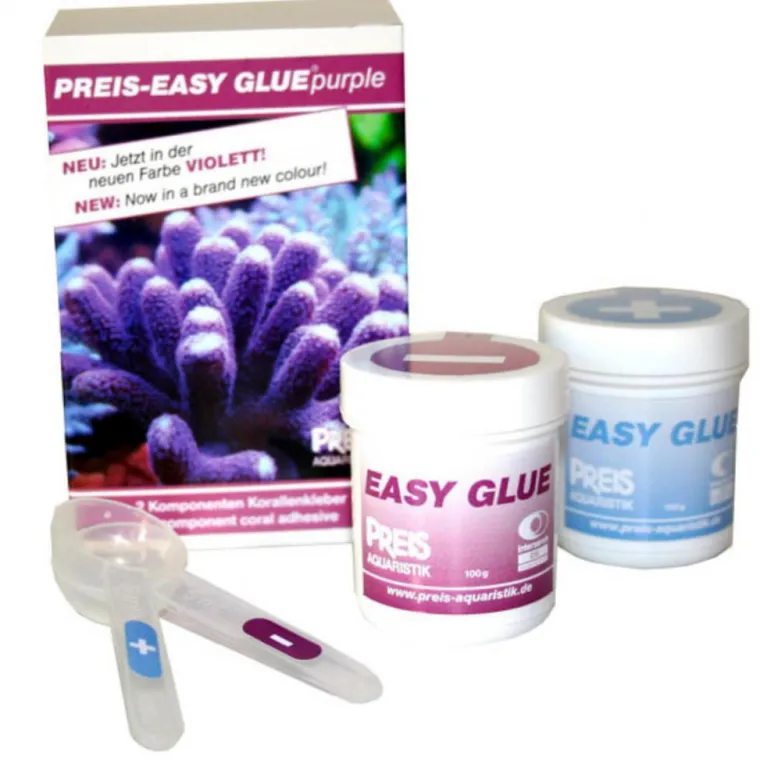 Outlet BLUE CORAL Colle à coraux easy glue purple, PREIS AQUARISTIK - 2x100g