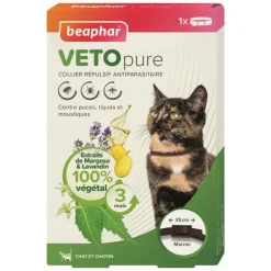 Best BEAPHAR Collier pour chat insectifuge marron Vetopure