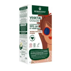Outlet HERBATINT Coloration capillaire bio Vegetal Color warm chestnut power 100 g