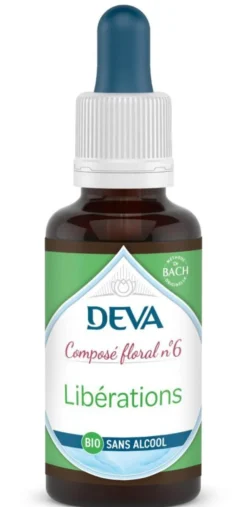 Clearance DEVA Complément alimentaire composé floral libérations bio sans alcool - flacon compte-goutte 30 ml