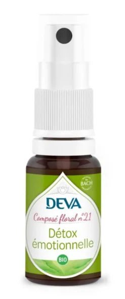 Sale DEVA Complément alimentaire composé floral détox émotionnelle bio - spray 15 ml