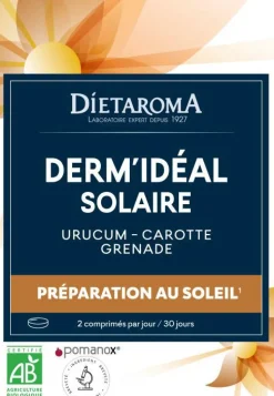 Best DIETAROMA Complément alimentaire urucum, carotte, grenade préparation au soleil Dermidéal solaire - 60 comprimés