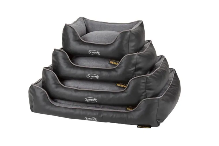 Clearance SCRUFFS Corbeille à mémoire de forme pour chien gris Hilton – Taille S