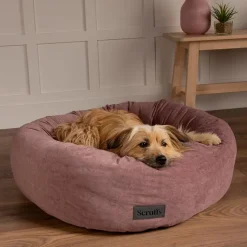 Online SCRUFFS Corbeille pour chien et chat coloris rose Oslo Donut – Taille M