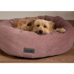Online SCRUFFS Corbeille pour chien et chat coloris rose Oslo Donut – Taille M