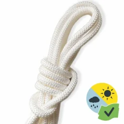 Outlet GARD & ROCK Cordon pour hamac ou voile d'ombrage coloris blanc en corde synthétique Gard&Rock - Ø 8 mm x 3 m