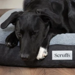 Best SCRUFFS Couchage orthopédique pour chien coloris gris Harvard - Taille L 100 x 70 x 12 cm