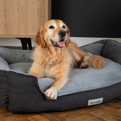 Clearance SCRUFFS Couchage orthopédique pour chien coloris gris Harvard - Taille XXL 110 x 82 x 22 cm