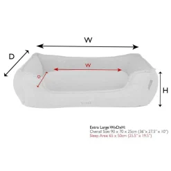 Best SCRUFFS Couchage orthopédique pour chien coloris marron Harvard - Taille XL 90 x 70 x 20 cm