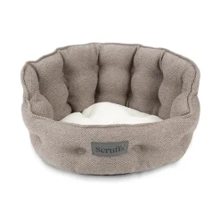 Online SCRUFFS Couchage pour chat ou petit chien coloris gris lit rond Seattle - Ø 45 cm
