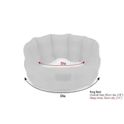 SCRUFFS Couchage pour chat ou petit chien coloris vert lit rond Seattle - Ø 45 cm