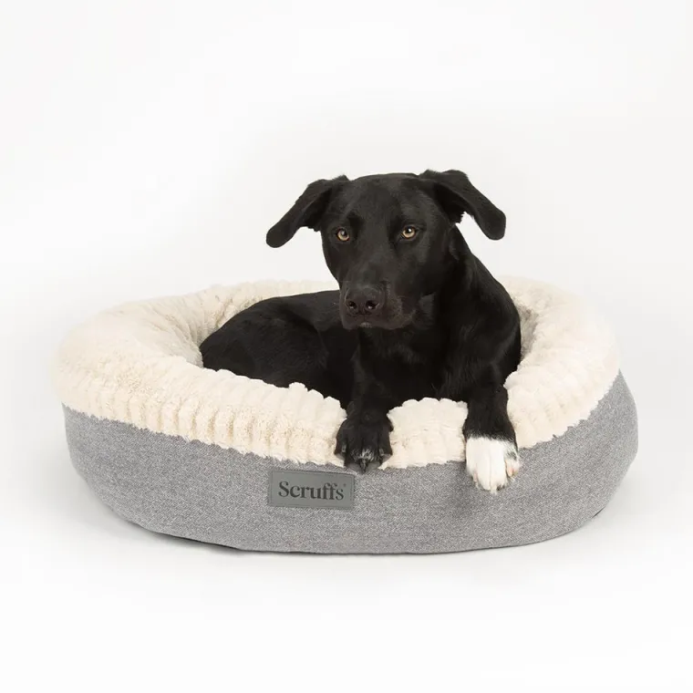 Sale SCRUFFS Couchage pour chien coloris gris corbeille ronde Ellen - Taille XL Ø 75 cm