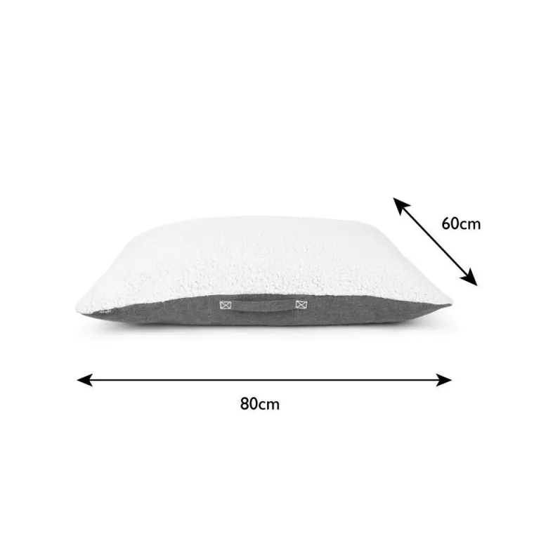 Discount SCRUFFS Couchage pour chien coloris gris coussin Eco Eden - Taille M 80 x 60 cm