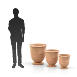 Outlet POTERIE GOICOECHEA Coupe coloris terre claire Ederra - Ø 37 x H 39 cm