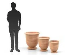 Online POTERIE GOICOECHEA Coupe en terre claire Ederra 80 L - Ø 61 x H 61 cm