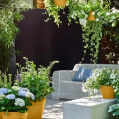 Best ELHO Coupe ronde en plastique recyclé jaune miel Vibia Campana - Ø 27 x H 14 cm