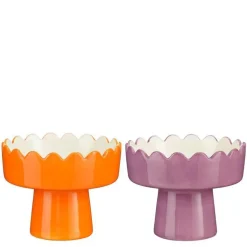 Outlet EDELMAN Coupe sur pied en dolomite colorée Joya - Ø 15,5 x H 12,5 cm