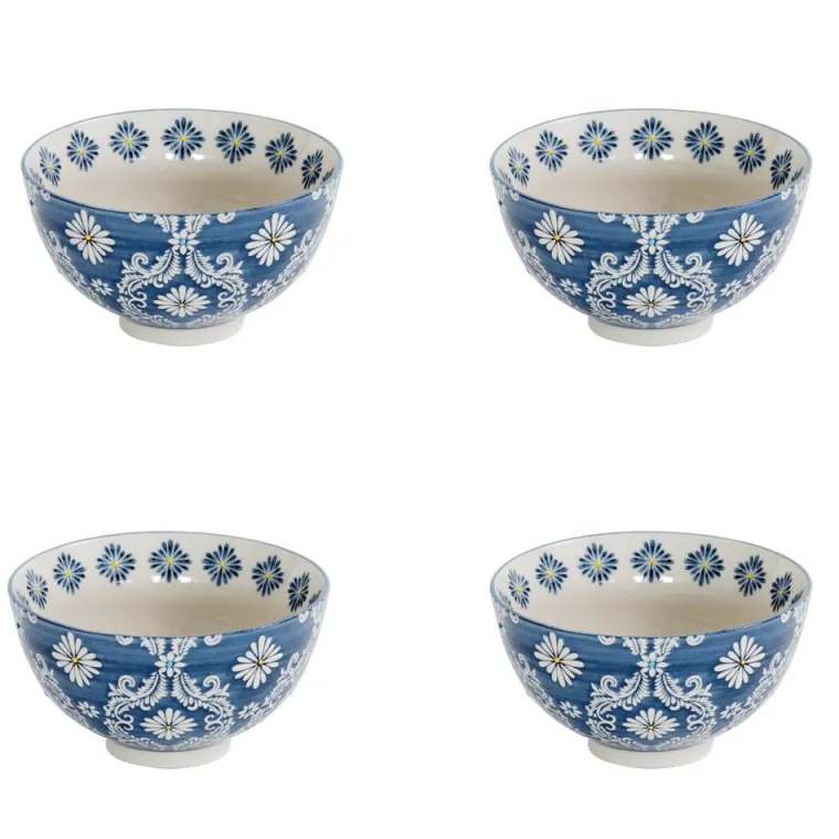 BASTIDE Coupelles en grès bleu peintes à la main Coffret Almada - 4 x Ø 11 cm