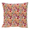 Discount CADES DESIGN Coussin brodé en coton à motifs floraux multicolores Gina - 40 x 40 cm