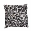 Sale SAFECO Coussin décoratif carré Galet coloris noir en coton - 45 x 45 cm