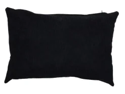 SAFECO Coussin décoratif Huggy coloris noir en coton - 35 x 50 cm