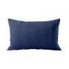 Hot SAFECO Coussin décoratif rectangulaire en coton coloris bleu encre Serge - 30 x 50 cm