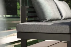 Outlet STERN Coussin de dossier pour lounge, noir mat, New Holly - 75x46x20 cm