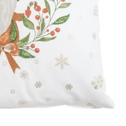 Coussin gnome nature coloris marron en coton - 45 x 45 cm