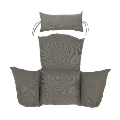 Hot KAEMINGK Coussin pour chaise suspendue en polyester gris - 100 x 123 x 15 cm