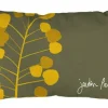Best NP CREATIONS Coussin rectangulaire décoratif Graines d'Or coloris vert en coton - 50 x 30 x 15 cm