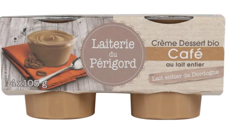 Best LAITERIE DU PERIGORD Crème dessert bio au café Laiteries du Périgord - 4 x 105 g