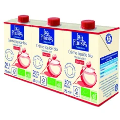 Hot LAIT PLAISIRS Crème liquide entière 3x20cl