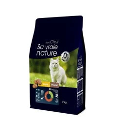 Hot SA VRAIE NATURE Croquette pour chat adulte stérilisé au lapin et au poulet - 2 kg