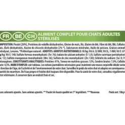 Outlet PRO PLAN Croquette pour chat adulte stérilisé au poulet - 10 kg