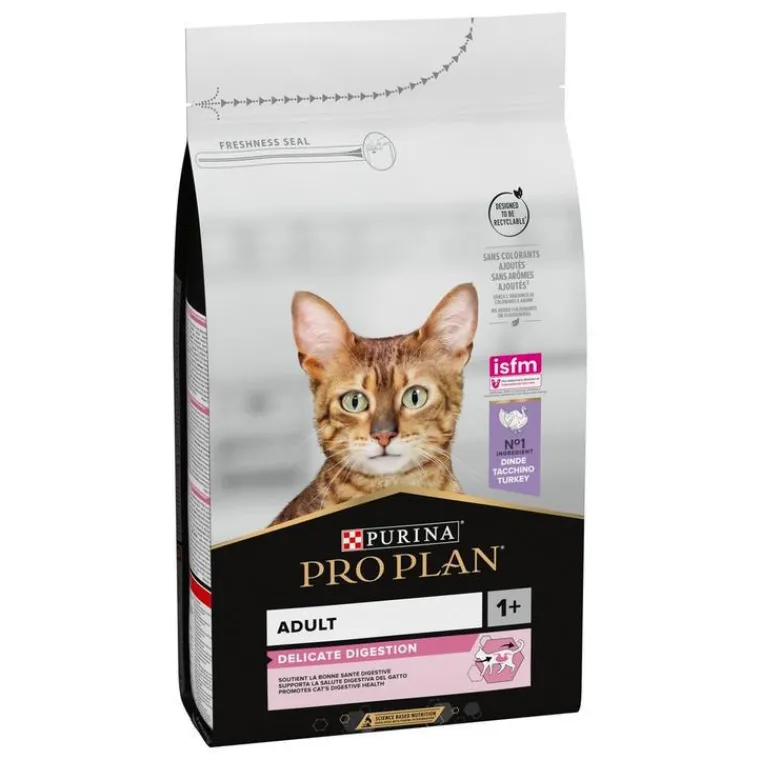 Sale PRO PLAN Croquette pour chat adulte sensible à la dinde et riz - 1,5kg
