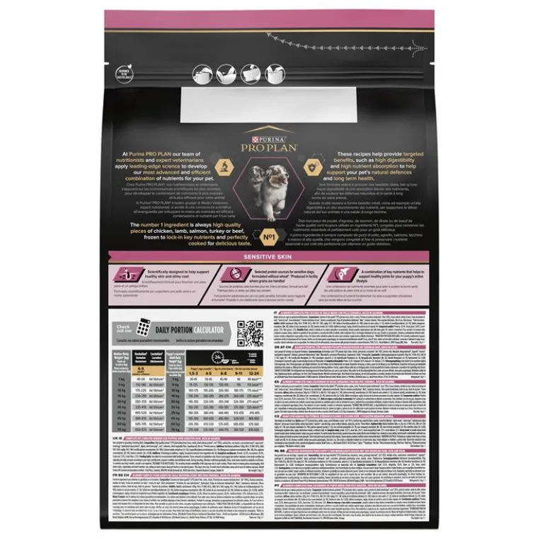 Hot PRO PLAN Croquette pour chiot de taille moyenne peau sensible - 3 kg