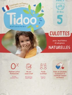 Outlet TIDOO Culottes d’apprentissage écologiques en sachet T5 (12-18kg) - 28 pièces
