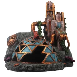 Clearance EUROPET Décor aquarium base soumarine avec bulleur Jules Verne coloris multicolore en résine de polyester