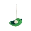 Décoration à suspendre oiseau en feutrine vert - 4,5 x 2,5 cm