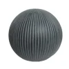 Clearance DECORIS Décoration d'extérieur en fibre d'argile forme boule coloris anthracite - Ø 31,50 x H 29,50 cm