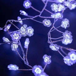 Clearance BLACHÈRE ILLUMINATION Décoration flocon avec grappe micro LED blanc pur coloris blanc