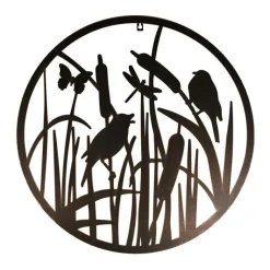 Sale Décoration murale ronde marron avec oiseaux Ø60 cm