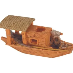 ZOLUX Décoration pour aquarium en résine coloris marron pagode Asie modèle 1 trou – Taille S