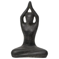 Sale SEDA Décoration pour jardin aquatique coloris noir en pierre reconstituée figurine yoga Sukhasana Diving Hight - 30 cm